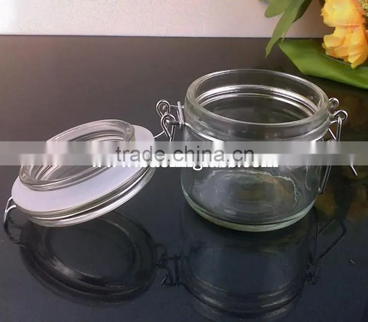 50ml 150ml 200ml 350ml wide mouth swing top glass jar
