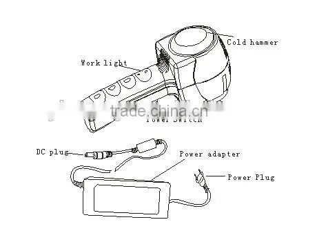 hot and cool hammer for skin rejuvenation facial massage device home use AYJ-H099