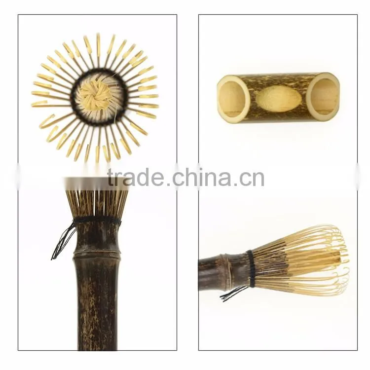 Durable Long Handle Bamboo Ceremonial Matcha Tea Powder Whisk Set