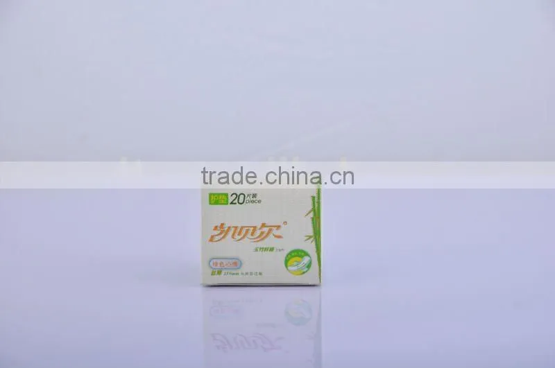 100 % Natural Biodegradable Corn and Bamboo Fiber Sanitary Napkin