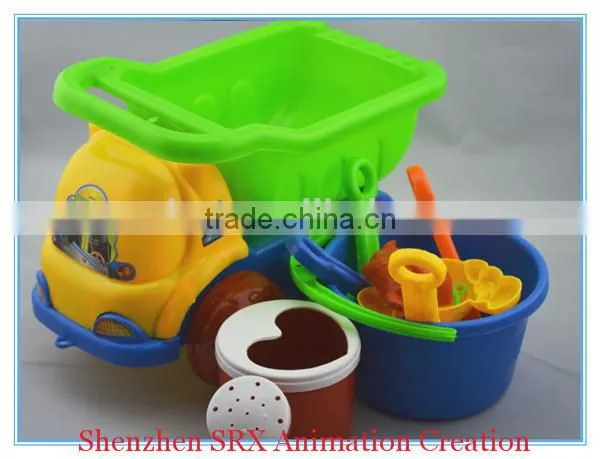 OEM wholesale plastic trolley sand pit tools set beach toys summer toys,outdoor summer toys colorful beach toys,play summer toys