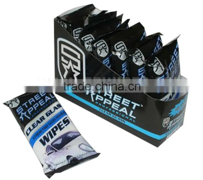 Individual Pack Glass Cleaning Wet Tissue