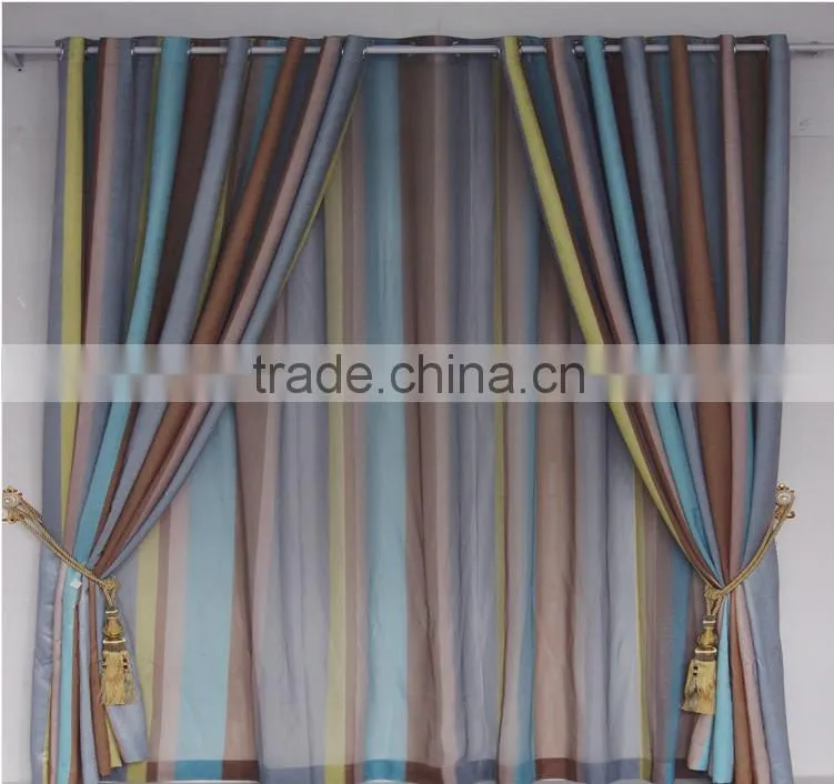 2015 hot sale printed designed No. 35 window curtains, made- up black out fabric in home or hotel