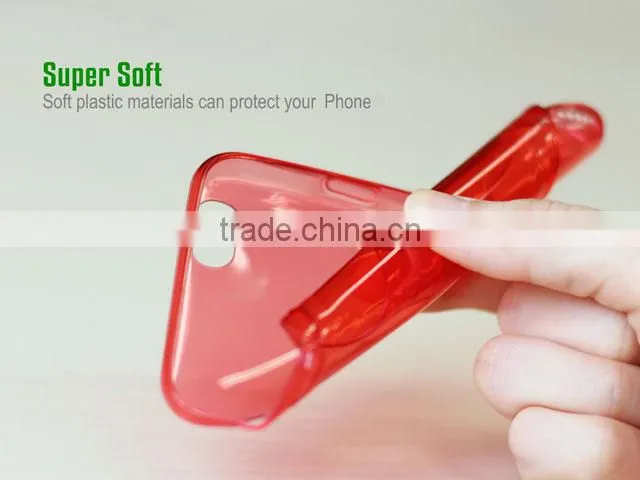 Ultra Thin Crystal Clear TPU Back Case Cover For iPhone6 (4.7")