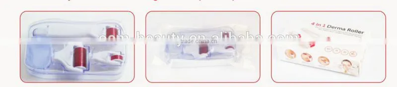 Hair loss treatment 4 in 1 dermaroller, micro rolling system with CE certificate-L013C
