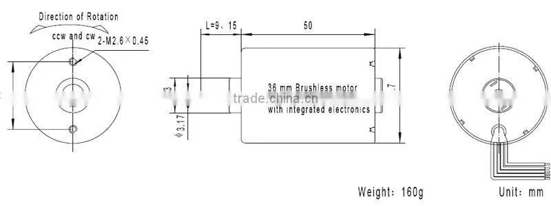 dc brushless fan motor 24v