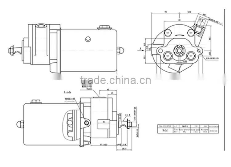 MF375 power steering pump for Massey Fergusson tractor