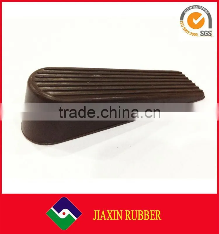 2015 China Manufacturer Black Wedge Decotative Rubber Sliding Door Stopper