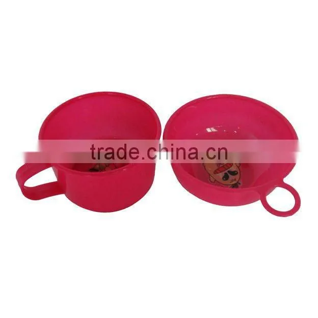 4pcs plastic oval plate picnic tableware set