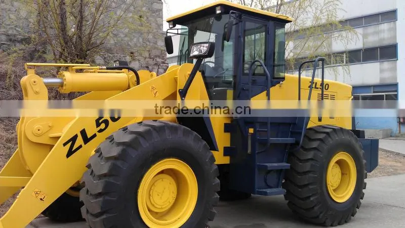 small wheel loader ZL50 /(5000kg+3m3+Weichai engine+ ZL50 transmission)