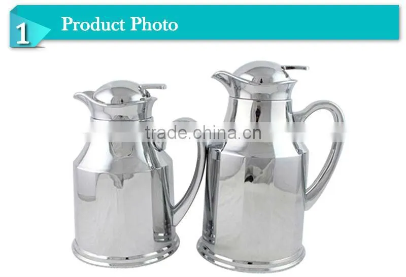 2014Manufacturer double wall glass inner vacuum hiking pot,travel jug(JGCZ)