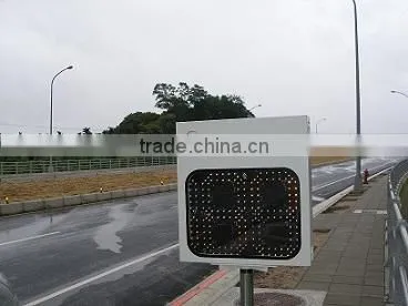 Outdoor Traffic LED Light 18Inch Digital Radar Speed Sign