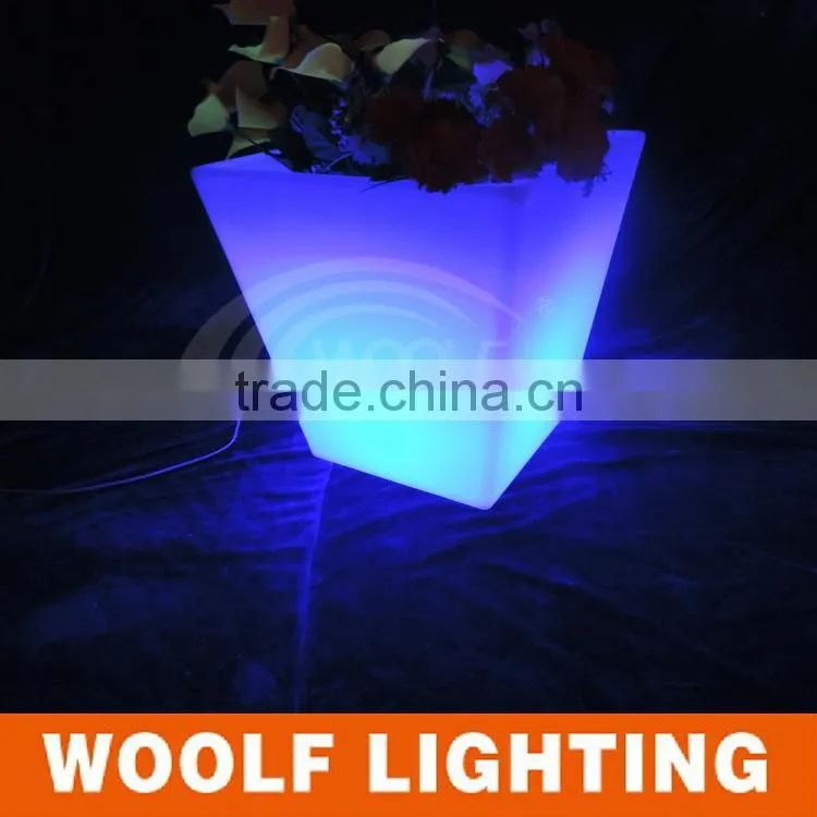 wholesale plastic party decoration led flower pots