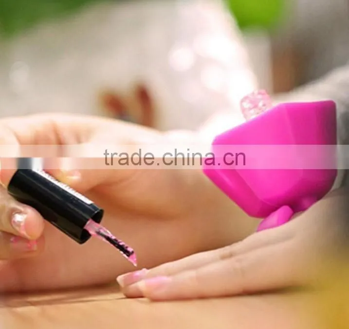 Silicone Wearable Nail Polish Bottle Holder Multifunction Varnish Display Stand Holder