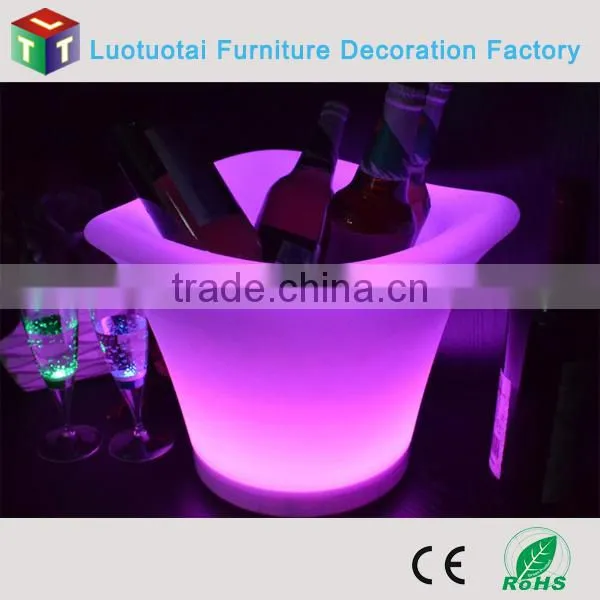 party/event supplies remote control illuminated LED wine cooler/ice bucket