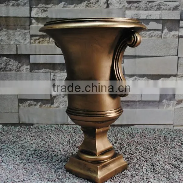 Golden Decative Classical Resin Binaural Indoor Flower Pots