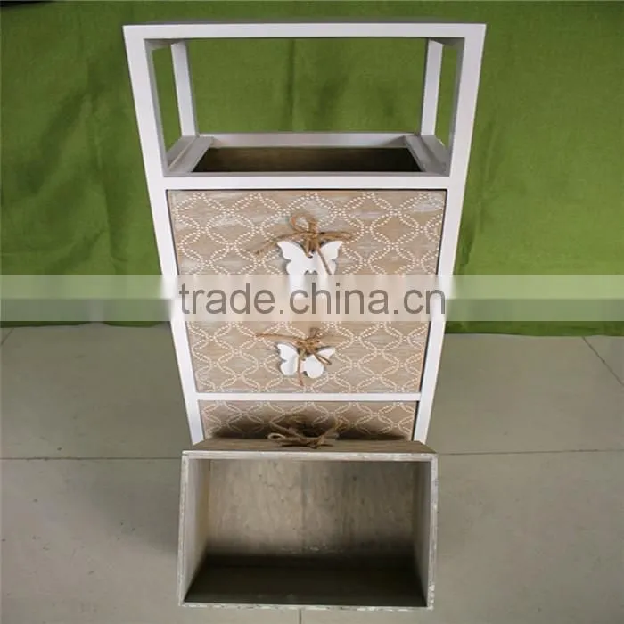 Unfinished multi-function wood ambry for four hole