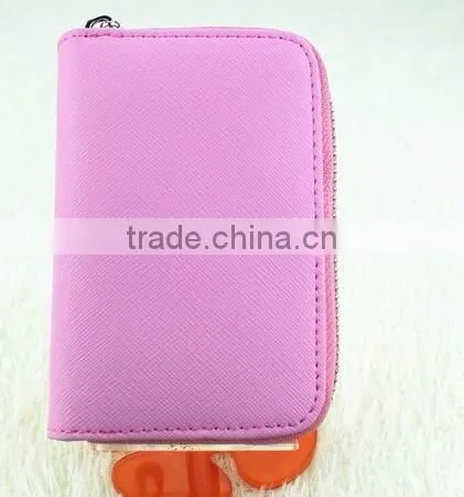 cy278 Genuine leather card holder slim wallet card wallet double Organ card package gift card holder