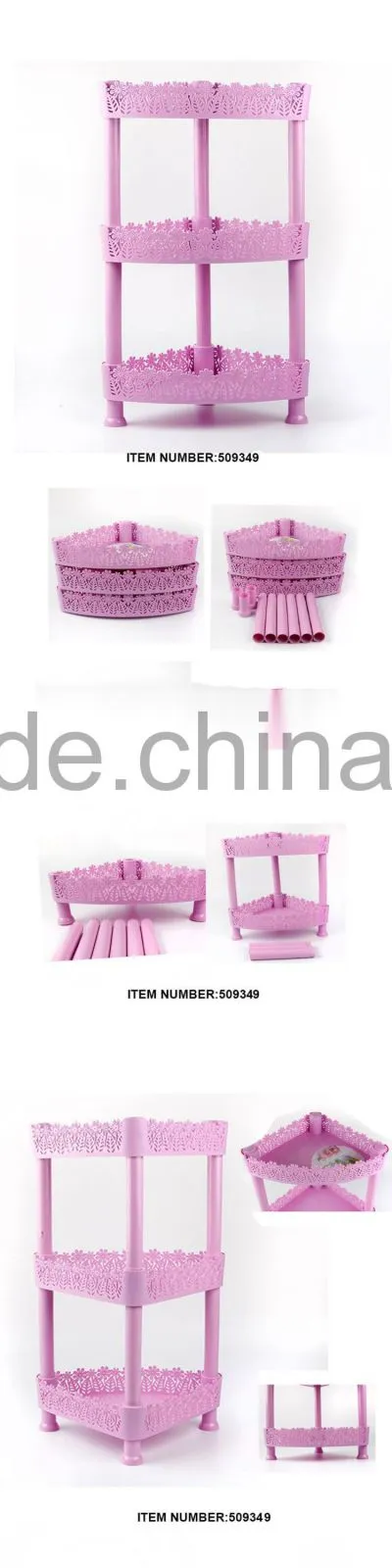 Useful removable small plastic commodity shelf