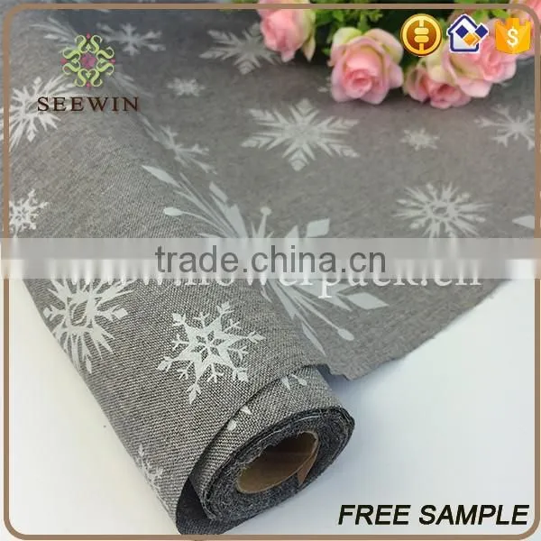 Home Textile decorative printed artificial snowflake table runner