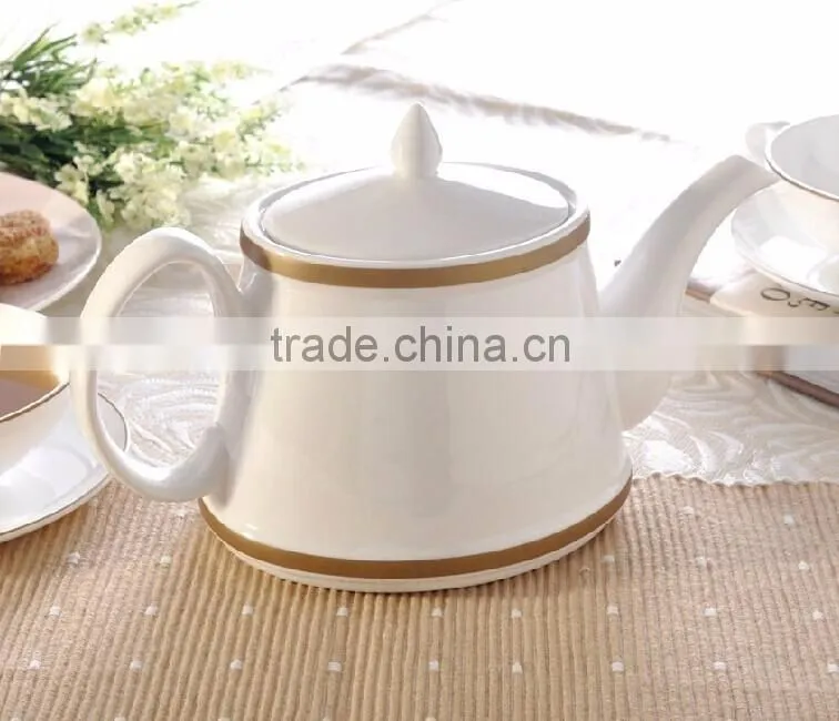 wholesale alibaba online shop china white porcelain tea pot, grace tea ware, coffee pot