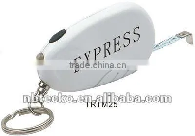 Wholesale measure tape with LED light & key ring