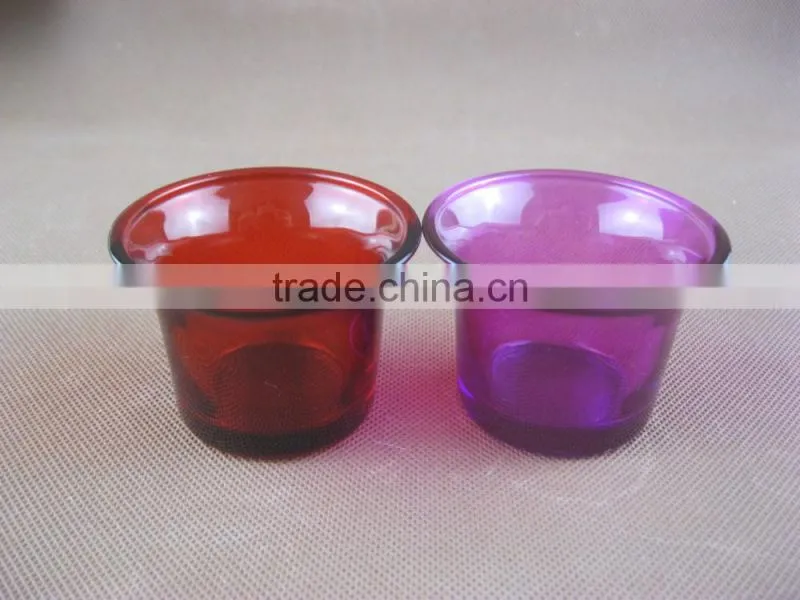 50ml red glass candle jar candle holder jar