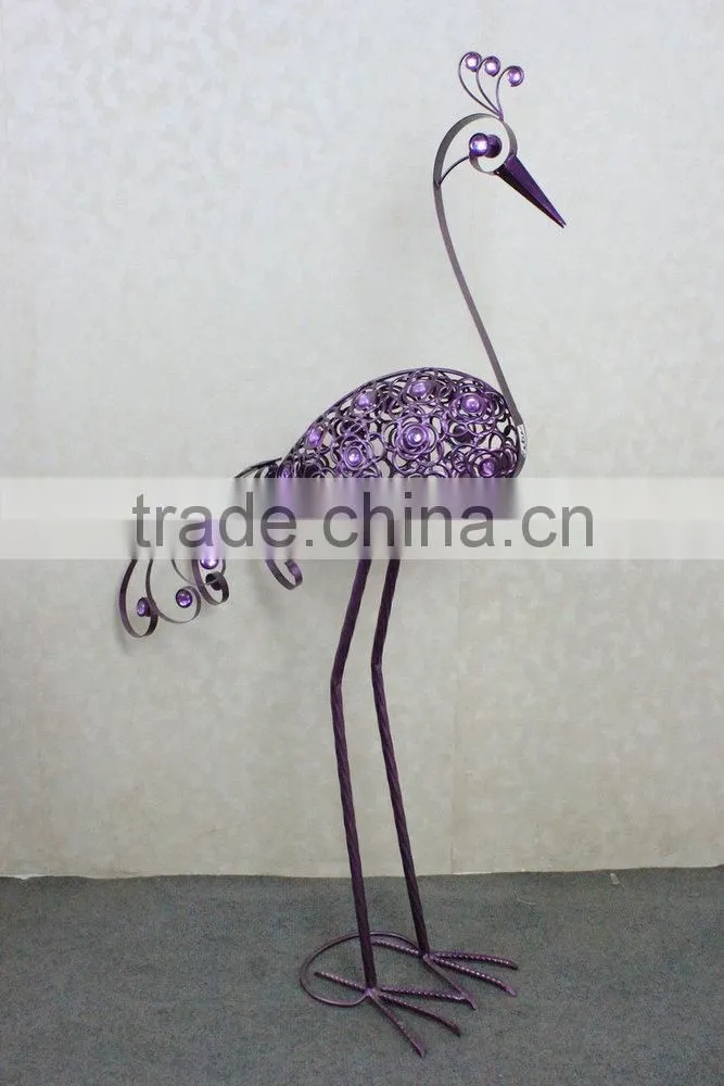 Metal peacock garden decoration