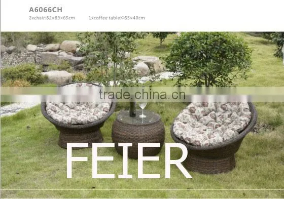 Wholesale fashion outdoor high back rattan chair sectional KD
