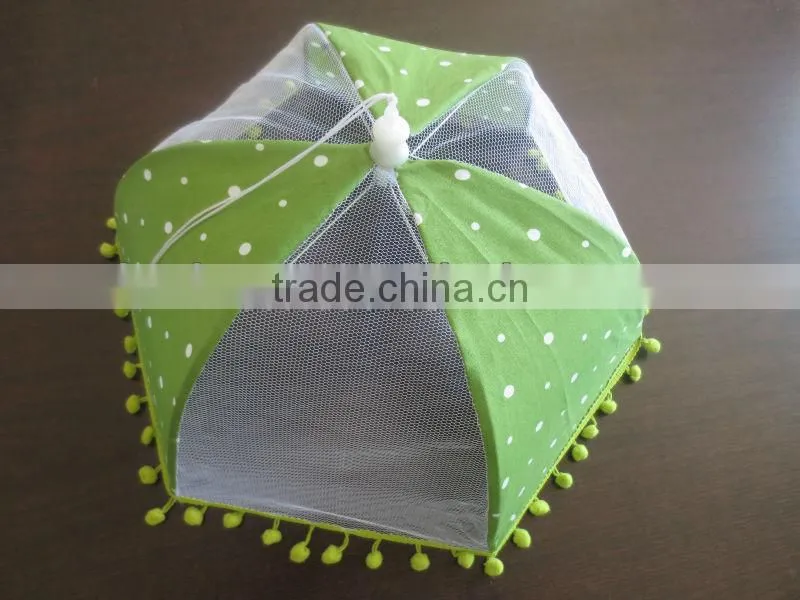 kitchen food cover/cake cover with Fur Ball lace
