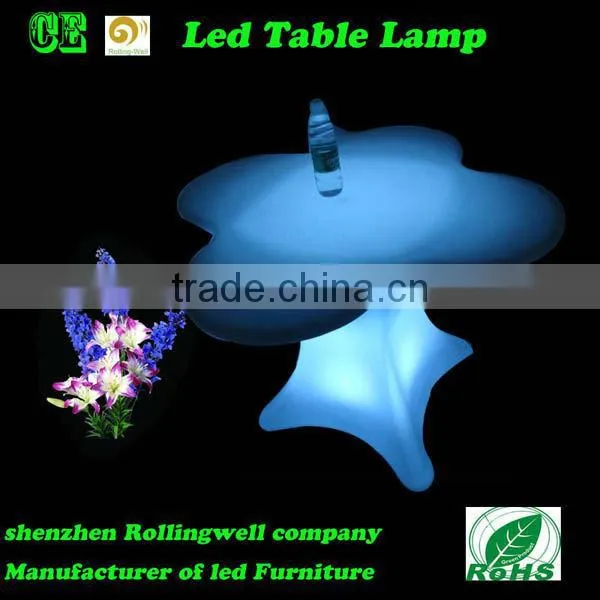 small led plastic bar table/ colour changing tea globe table