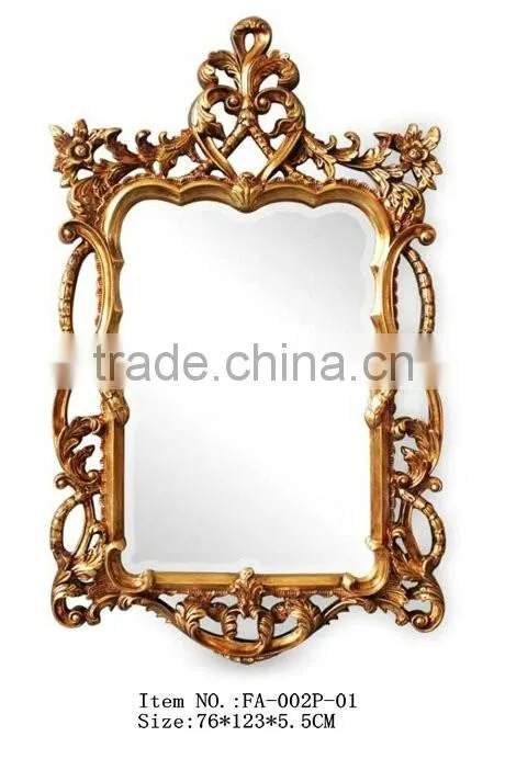 Polyresin framed shape Decorative wall mirror FA-005P-01