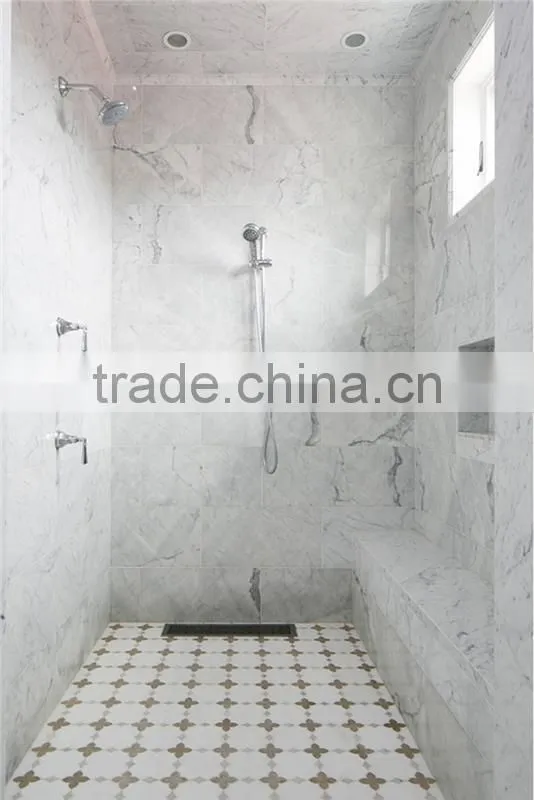 Cheapest interior wall designs natural stone white marble fllooring tiles
