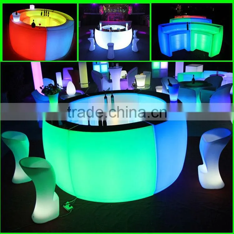 led bar counter/led bar table/led lighted furniture