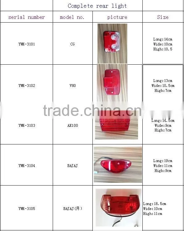 2014 chinese tianjin motorcycle turn led lamp light