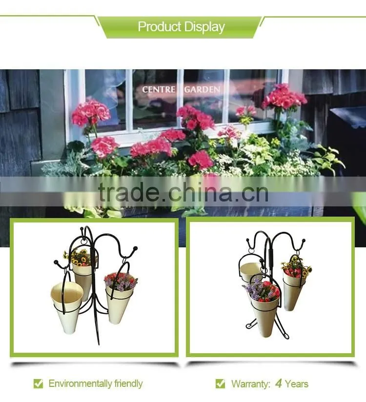 Iron floor flower pot stand