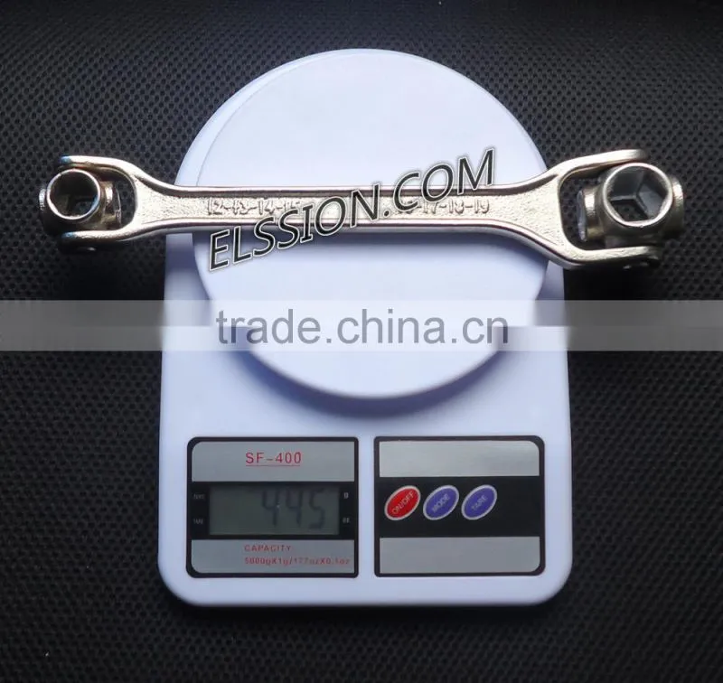 Multifunction 8 in 1 flexible socket spanner / wrench