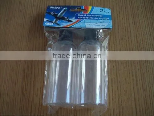 2pcs PET travel bottles set/cosmetic bottle
