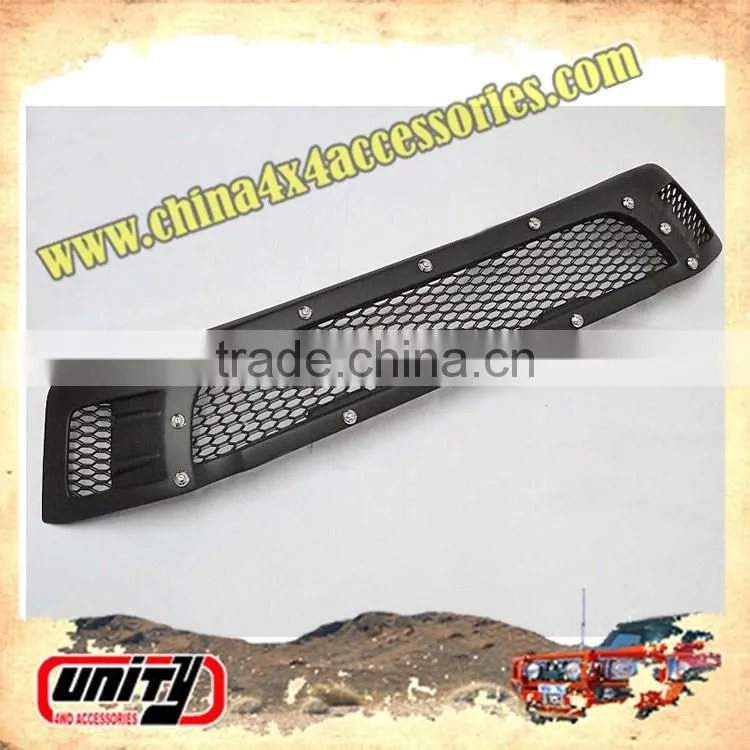 Fits Toyota Hilux Revo New Black Front Grille Grill Overlay