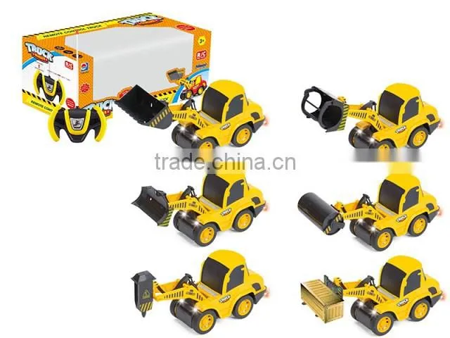 new power truck rc construction truck toy with light
