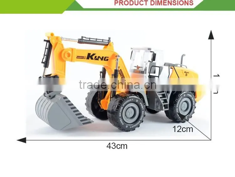 Wholesale inertia friction excavator tool toy mini plastic toy truck