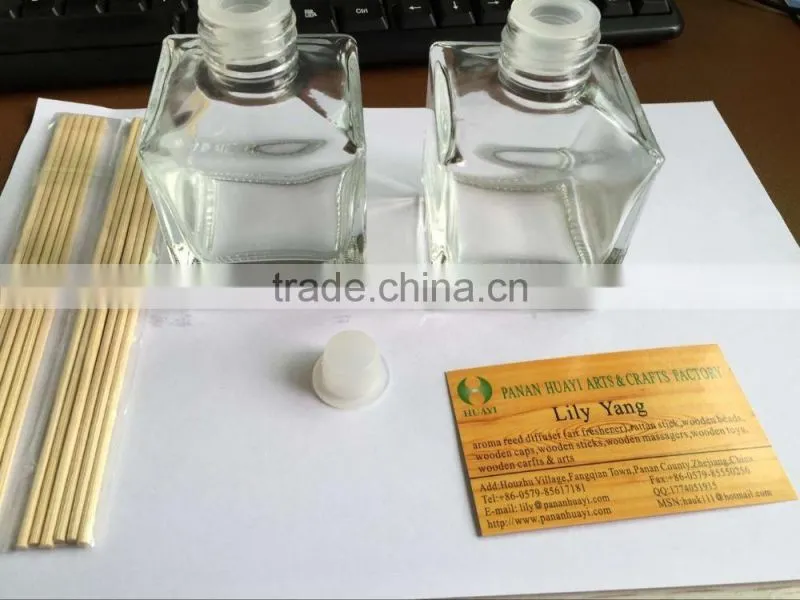 Rattan Stick 3mm*180mm*6pcs /pack & 120ml aroma glass bottle for home fragrance