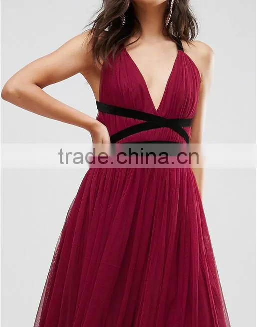 guangzhou latest cheap clothing Cross Back Maxi Dress Sexy Good Night Photos