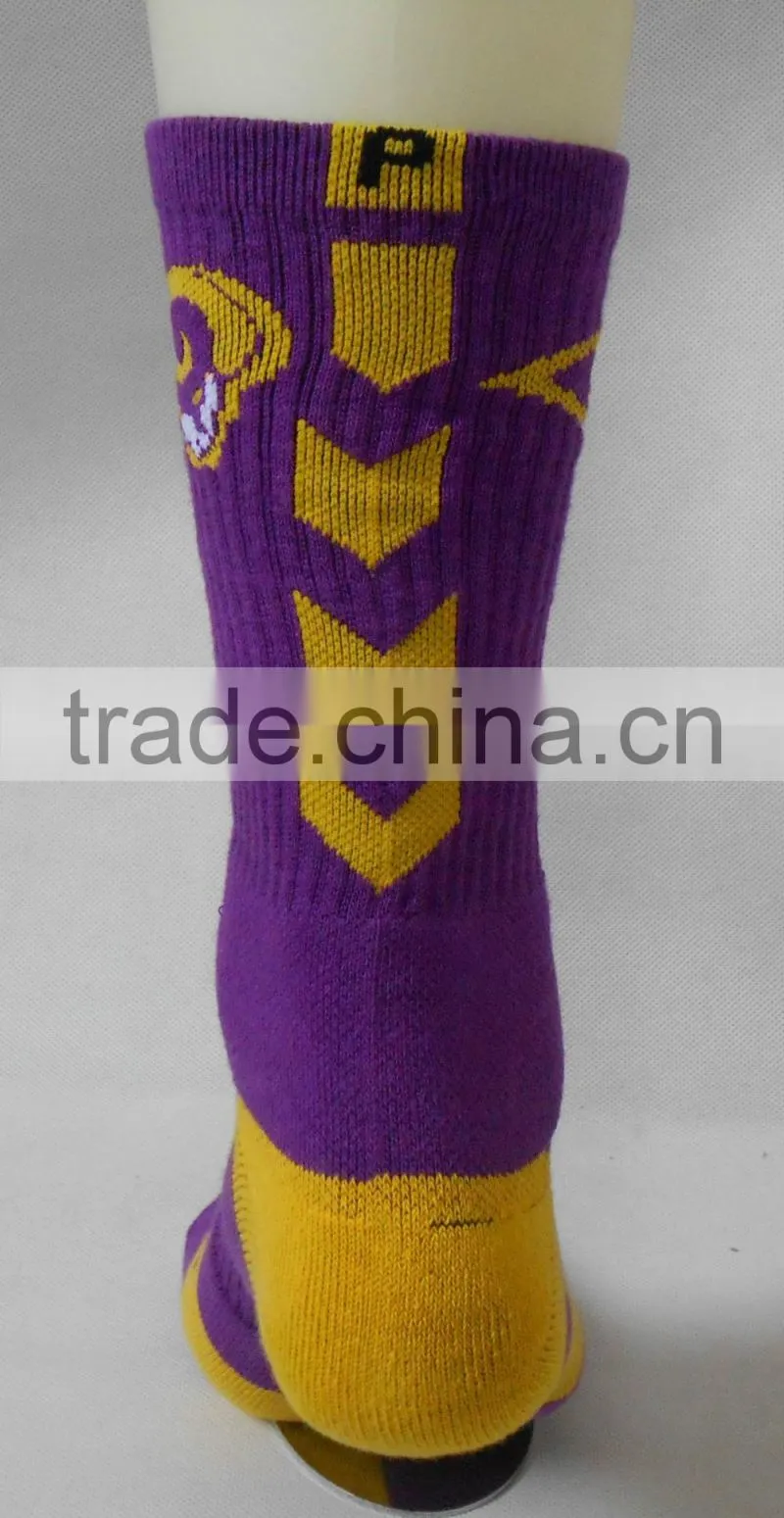 Men custom Dri fit Elite basketball crew socks