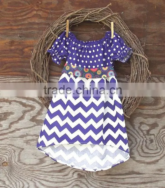 Hot Sale Baby Girls stripe Dress With printed Children's Boutique Clothes Toddler Girls Peasant Dress For Summer Clothes DR6828