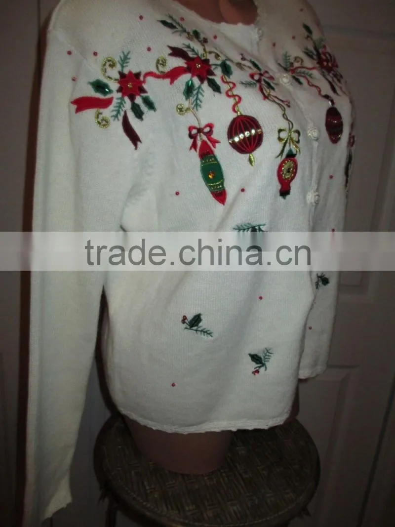 sexy pullover woolen christmas sweater new designs for women