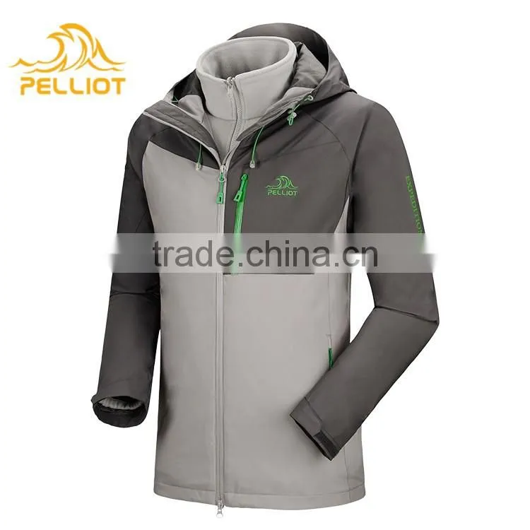 Mens OEM/ODM Service Outdoor Waterproof 3 in 1 Jacket