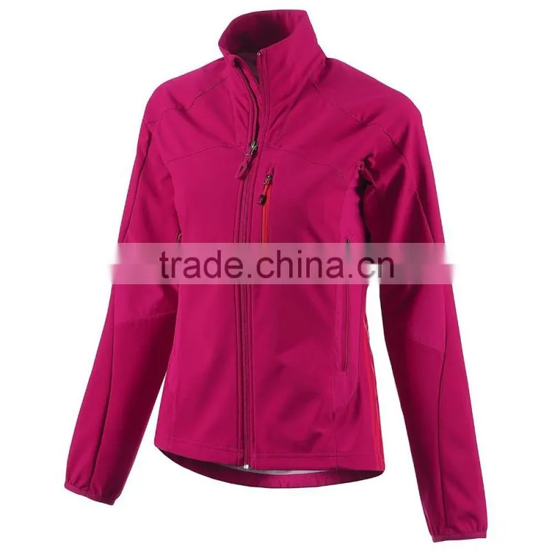 fashionable camping women softshell jacket for running