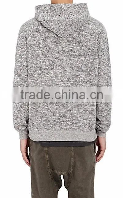 "Oversized Cropped" Cotton-Blend Hoodie