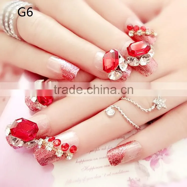 2017 Manicure Artificial Full Nails Art Finished Nails